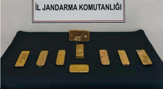 14.7 kilo külçe altın ele geçirildi