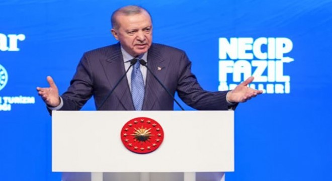 Erdoğan, 12. Necip Fazıl Ödülleri Töreni’ne katıldı