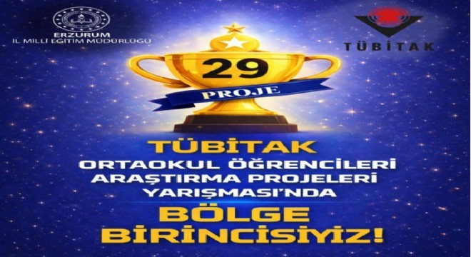 Erzurum, TÜBİTAK yarışması bölge birincisi